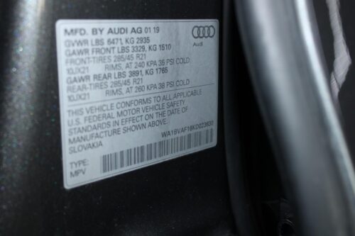 2019 AUDI Q8 - Image 2