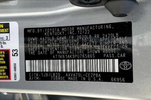 2023 TOYOTA Camry - Image 2
