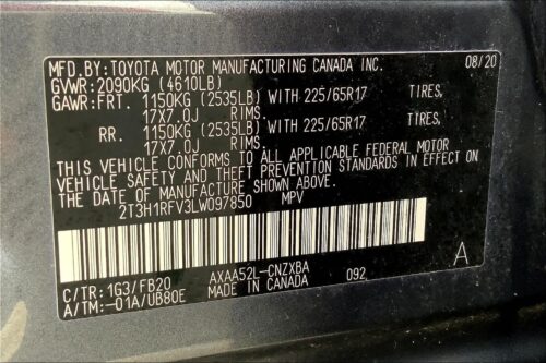 2020 TOYOTA RAV4 - Image 2